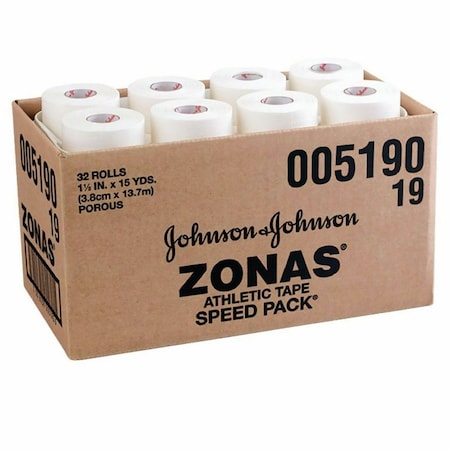 Johnson & Johnson J&J Porous Tape Roll, Speed Pack, 1-1/2 in. x 15 Yards, 8PK JJ5190
